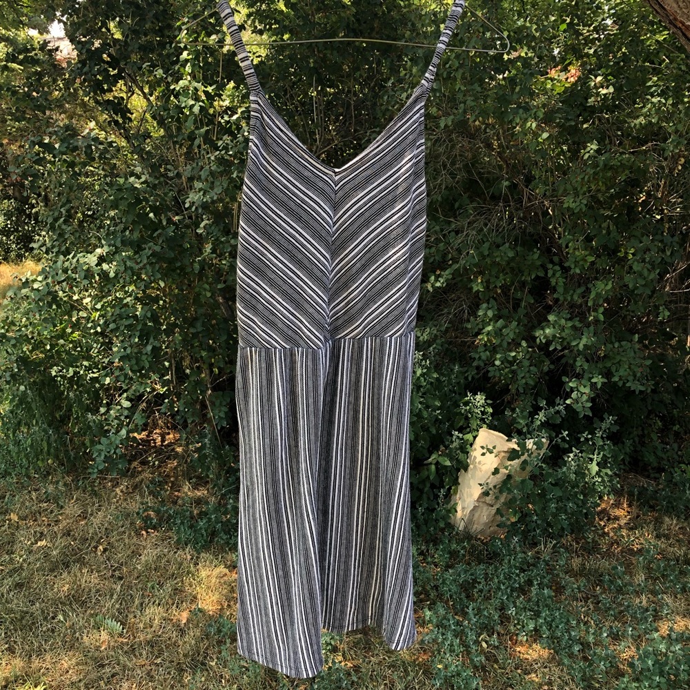 Black and white striped dress!